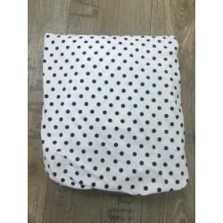 Nooit gebruik!! Hoeslaken ledikant 60x120cm,wit/zwart