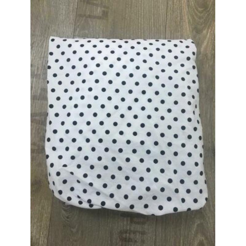 Nooit gebruik!! Hoeslaken ledikant 60x120cm,wit/zwart