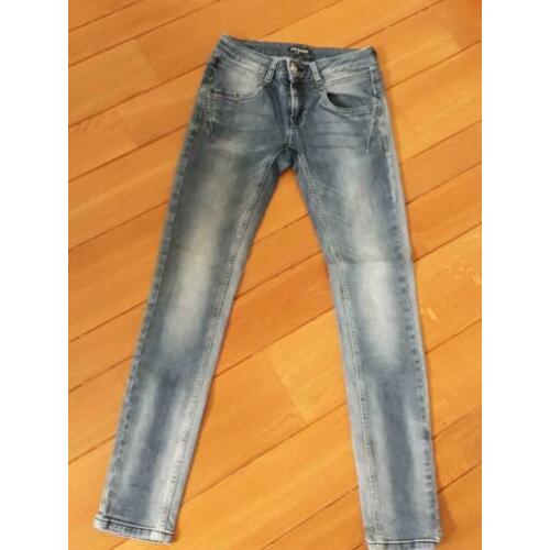 blauwe skinny jeans spijkerbroek mt S SUPERSTAR 36 zgan