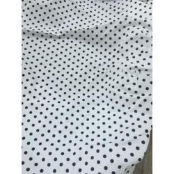 Nooit gebruik!! Hoeslaken ledikant 60x120cm,wit/zwart