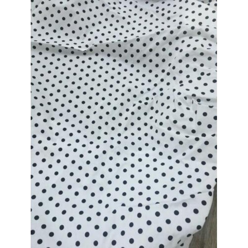Nooit gebruik!! Hoeslaken ledikant 60x120cm,wit/zwart