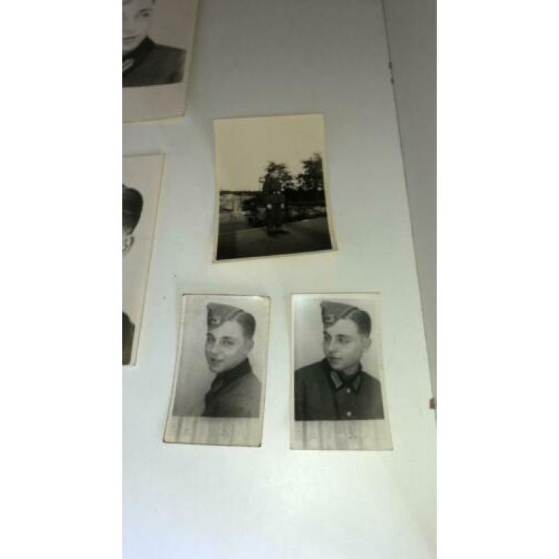 Lot van 6 portret foto’s van dezelfde nazi Duitse militair