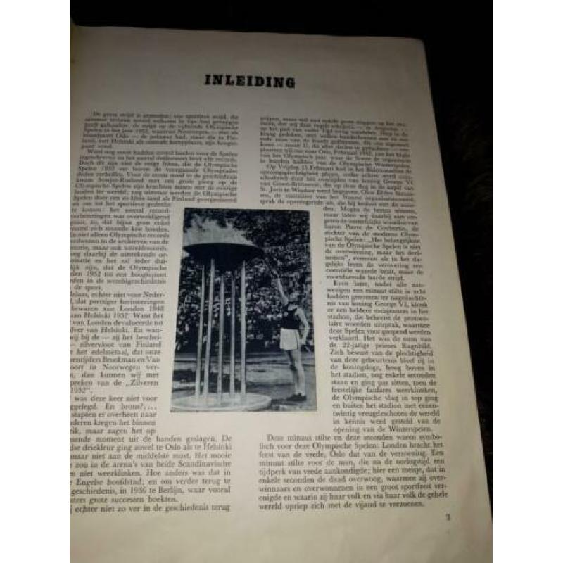 Oud plaatjesboek "olympische spelen"