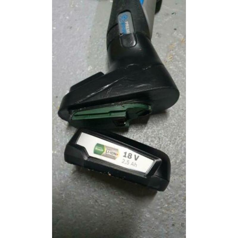 Accu slijp machine. Met Bosch lithium accu 18 volt