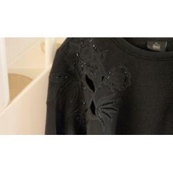 NIEUW! Dames sweater zwart only mt XL katoen lange mouw