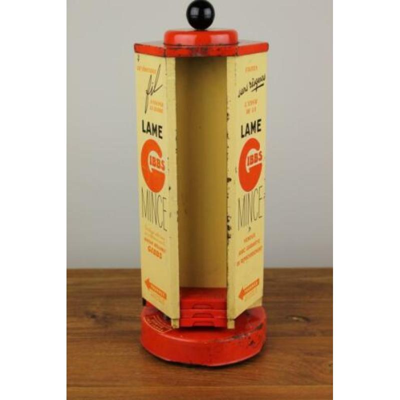 1950s Reclame Display "GIBBS" scheermesjes