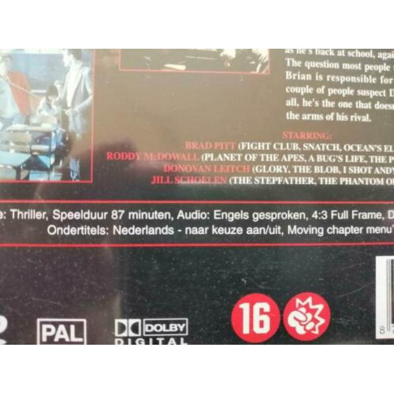 DVD - Cutting class ( Roddy McDowall , Brad Pitt )