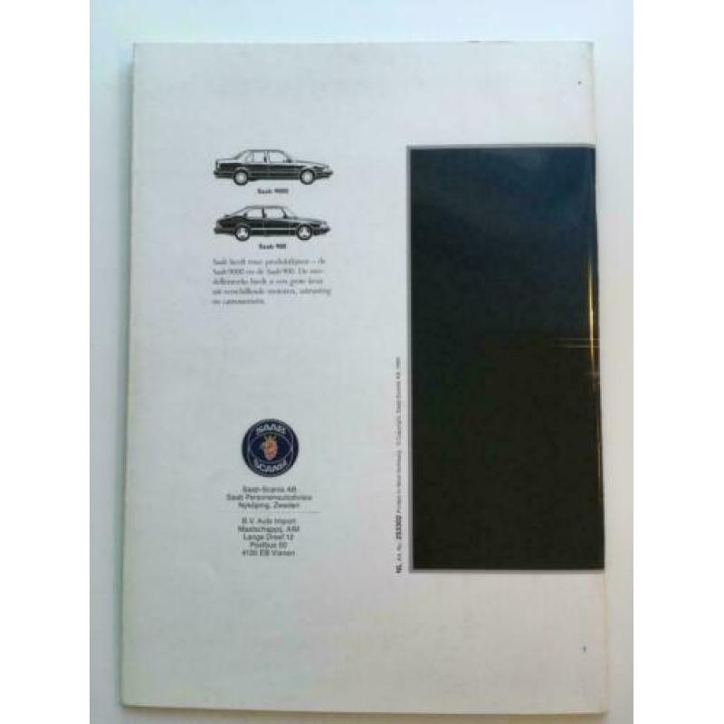 SAAB 9000 brochure - modeljaar 1990