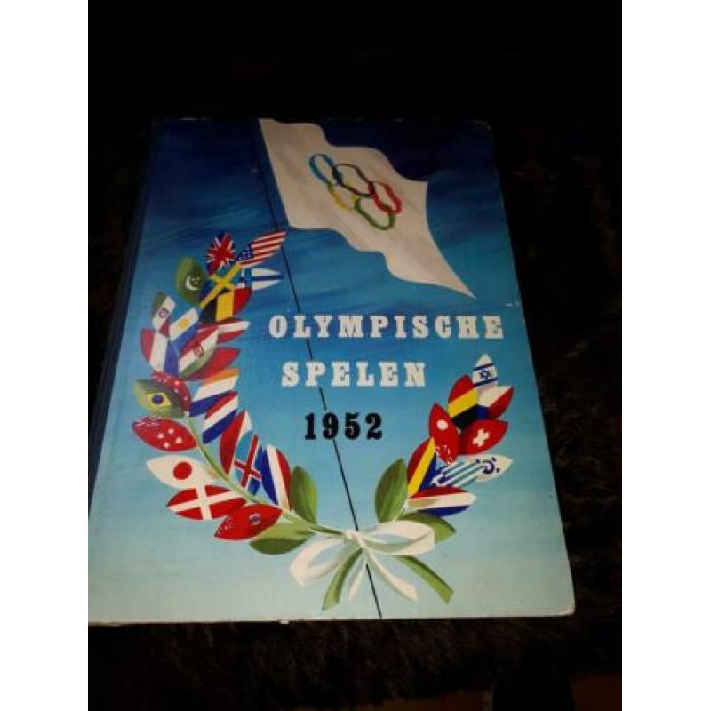 Oud plaatjesboek "olympische spelen"