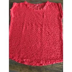t-shirt met bobbeltjes (Miss Etam)
