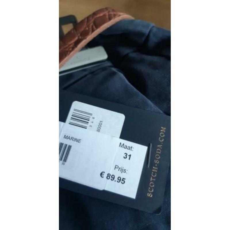Nieuw chino marine maat 31/34 scotch& soda
