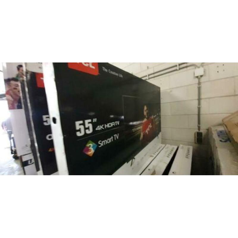 TCL 55inch 4K Ultra HD Android DHR 140cm A+++ (NIEUW) Garant