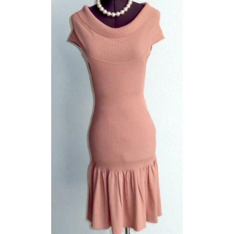 Lente! GUESS by Marciano mooie nude-roze jurk 3 38 40 M