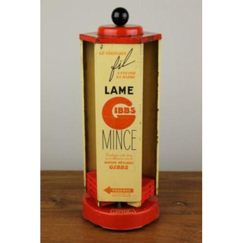 1950s Reclame Display "GIBBS" scheermesjes