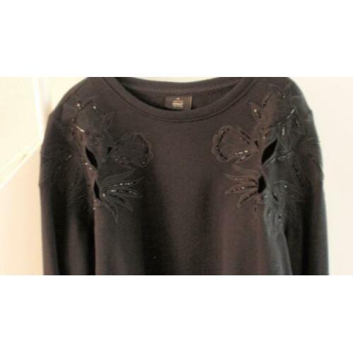 NIEUW! Dames sweater zwart only mt XL katoen lange mouw