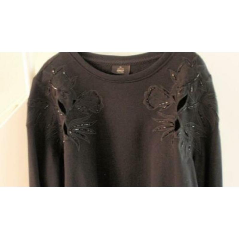 NIEUW! Dames sweater zwart only mt XL katoen lange mouw