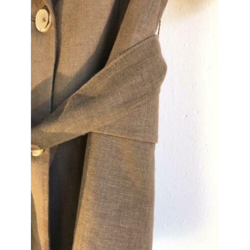 Linnen (eco naturel look) top XS Bershka. Nieuw m kaartje