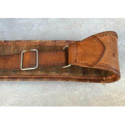Vintage lederen jachtpatronen riem patroon gordel