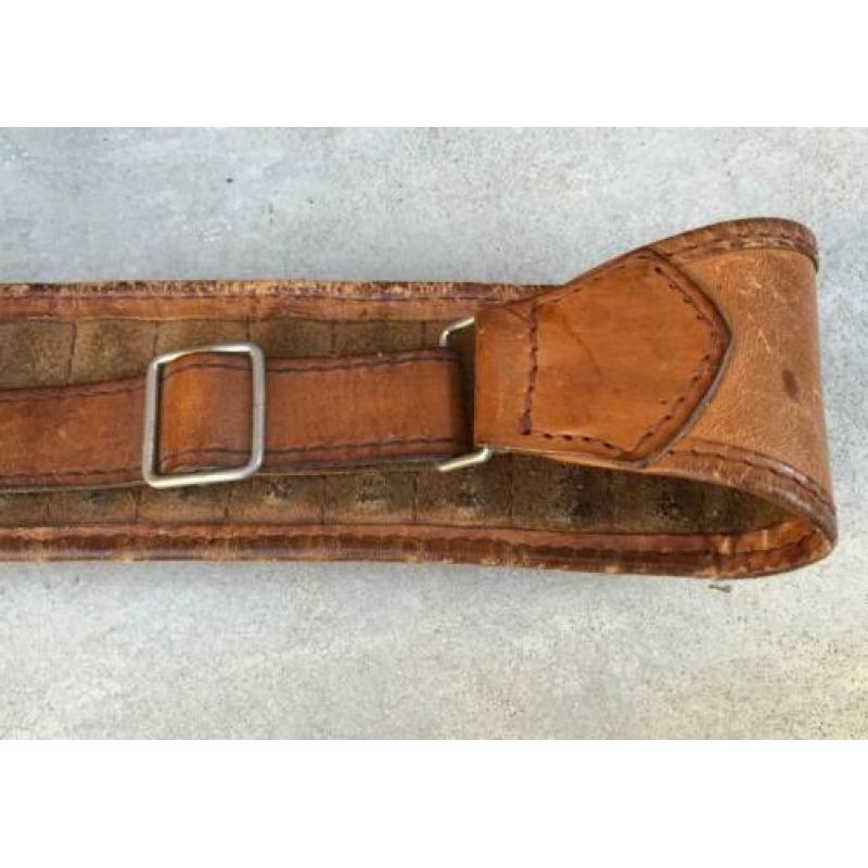 Vintage lederen jachtpatronen riem patroon gordel