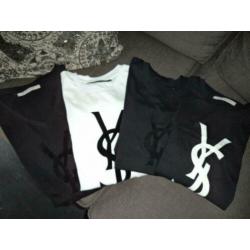 **Ysl heren t-shirt zwart,wit ,grijs,groen nieuw **