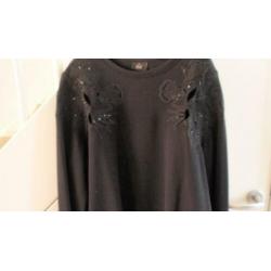 NIEUW! Dames sweater zwart only mt XL katoen lange mouw