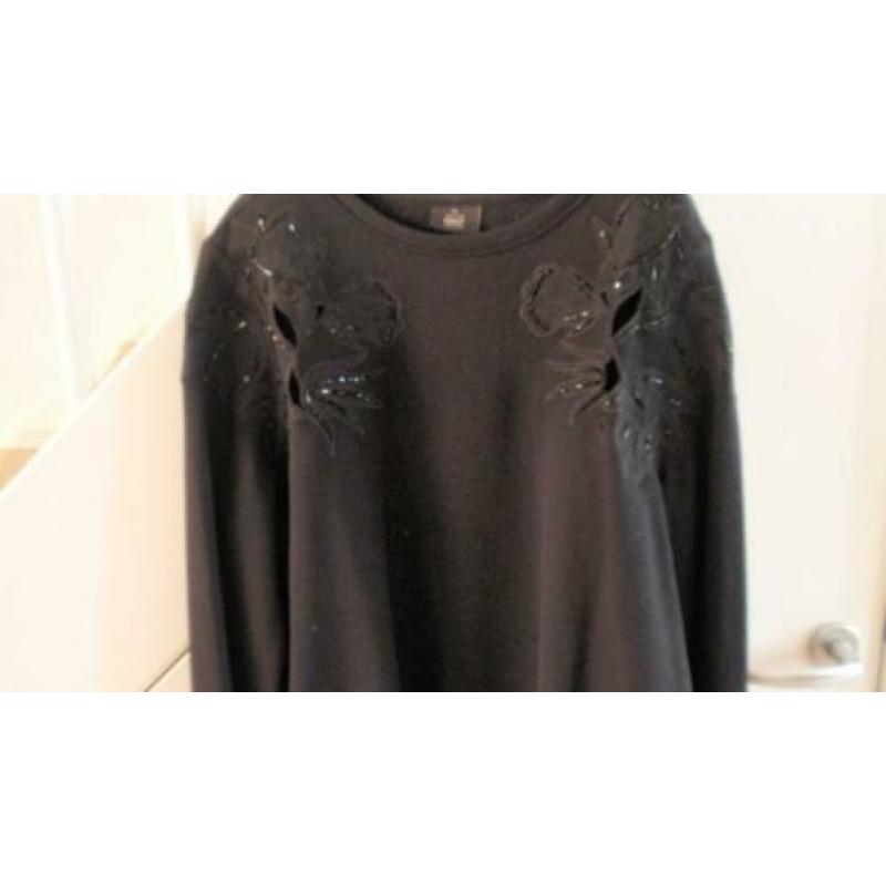 NIEUW! Dames sweater zwart only mt XL katoen lange mouw