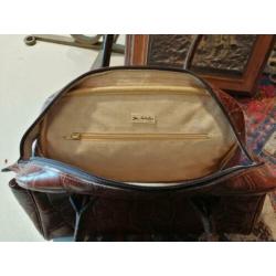 Vintage leren tas, made in France.