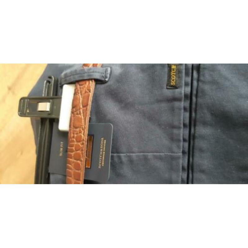 Nieuw chino marine maat 31/34 scotch& soda