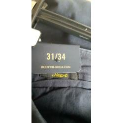 Nieuw chino marine maat 31/34 scotch& soda
