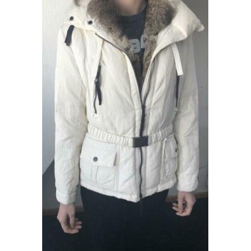 Gebroken witte winterjas Maat S