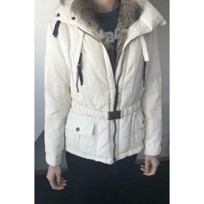 Gebroken witte winterjas Maat S