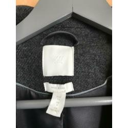 Mt 34 H&M jas grijs wol premium (36)