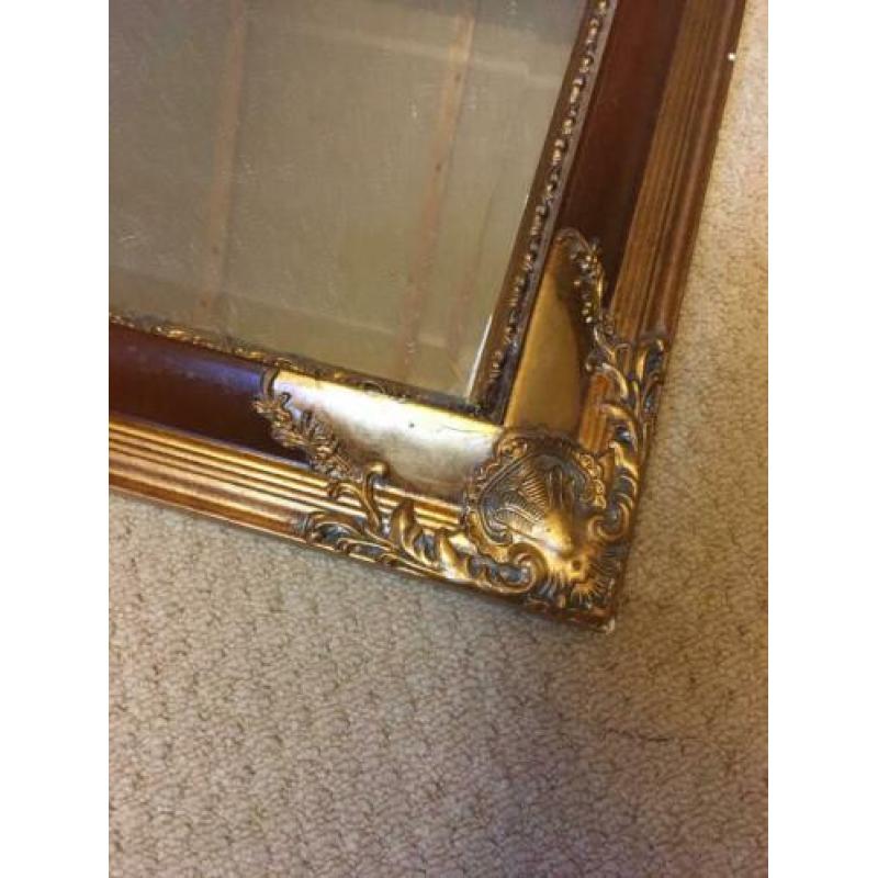 Spiegel barok baroque lijst antiek Queen ann goud 75-108