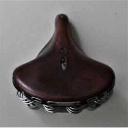 Lepper Primus Zadel Bruin Leer Oldtimer ( Groot Model )