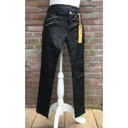 Be a diva zwart faux skinny leren broek mt. 176 34/XS nieuw