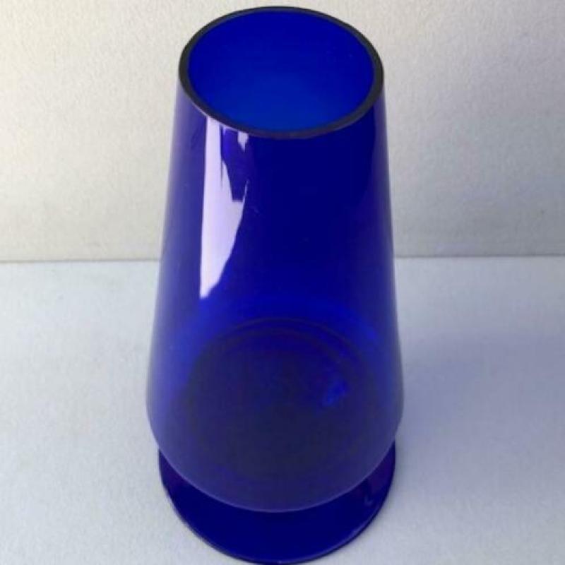 Waxinelicht houder blauw - Lampje
