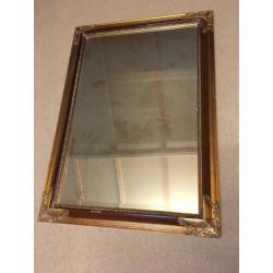 Spiegel barok baroque lijst antiek Queen ann goud 75-108