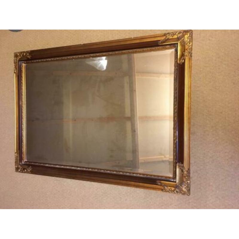 Spiegel barok baroque lijst antiek Queen ann goud 75-108