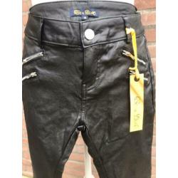Be a diva zwart faux skinny leren broek mt. 176 34/XS nieuw