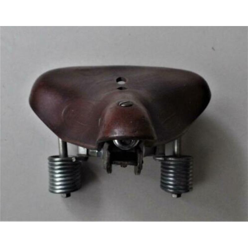 Lepper Primus Zadel Bruin Leer Oldtimer ( Groot Model )