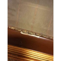 Spiegel barok baroque lijst antiek Queen ann goud 75-108