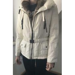 Gebroken witte winterjas Maat S