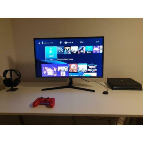 4k Ps4 Pro Gaming Setup Ps Acc Galaxy Skin met 40+ Games