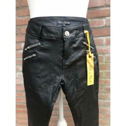 Be a diva zwart faux skinny leren broek mt. 176 34/XS nieuw