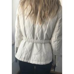 Gebroken witte winterjas Maat S