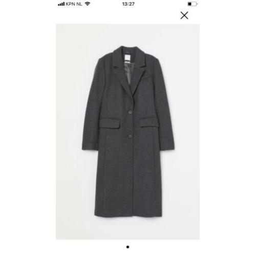 Mt 34 H&M jas grijs wol premium (36)