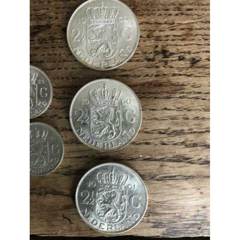 Zilveren munten guldens/rijksdaalders