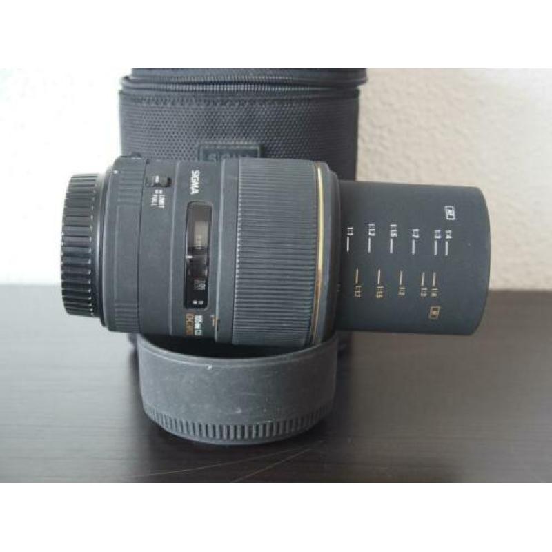 Sigma 105mm F2.8 DG EX MACRO voor Canon