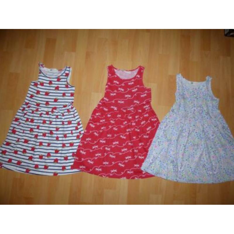 3 Leuke zomerjurkjes van H&M, maat 122/128 NIEUW!