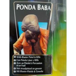 -40% Star Wars POTF Green Tri Logo Ponda Baba with Blaster